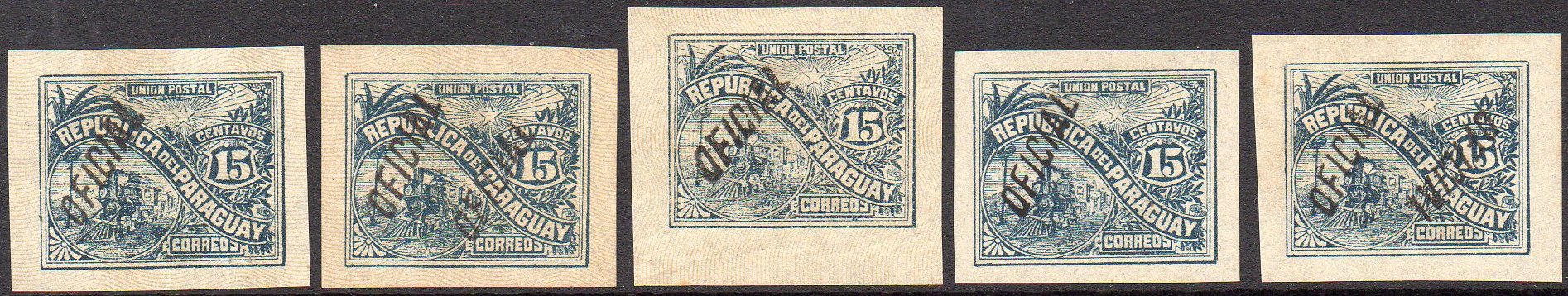 Paraguay 1886 Official Second Printing feature